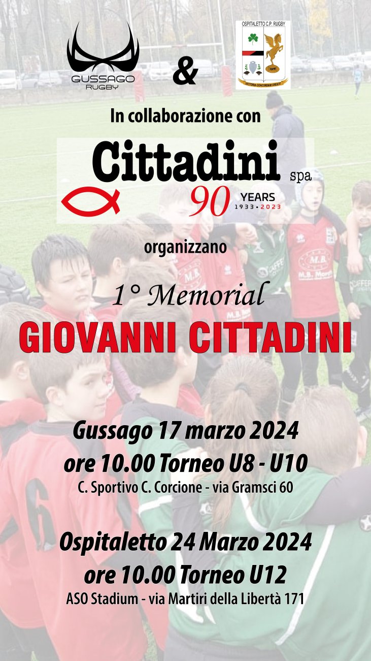 Torneo Minirugby Memorial Giovanni Cittadini